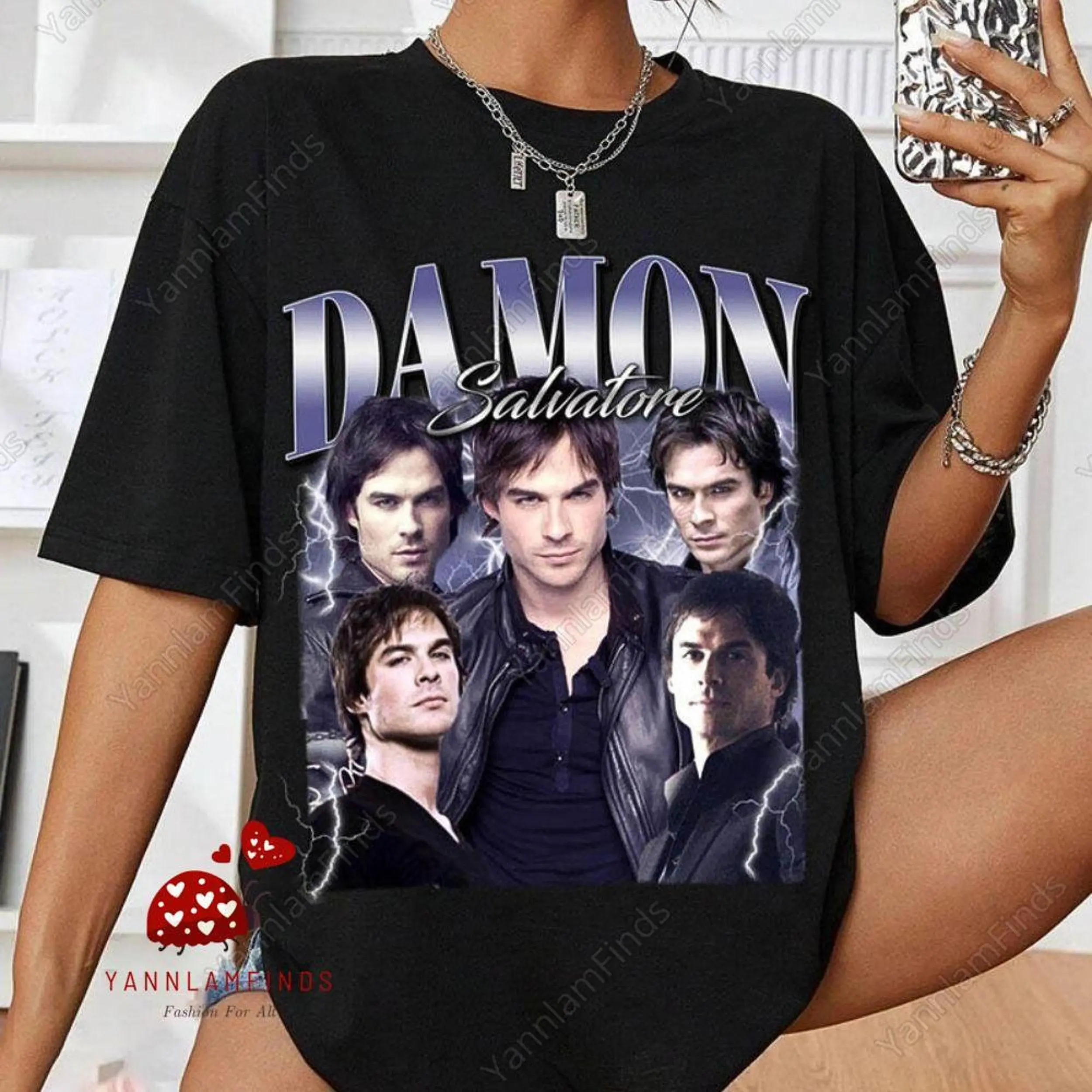 Damon Salvatore Vampire Diaries T-Shirt, Damon Salvatore Graphic Tee, The Vampire Diaries Shirt, Salvatore Brothers Lovers Shirt