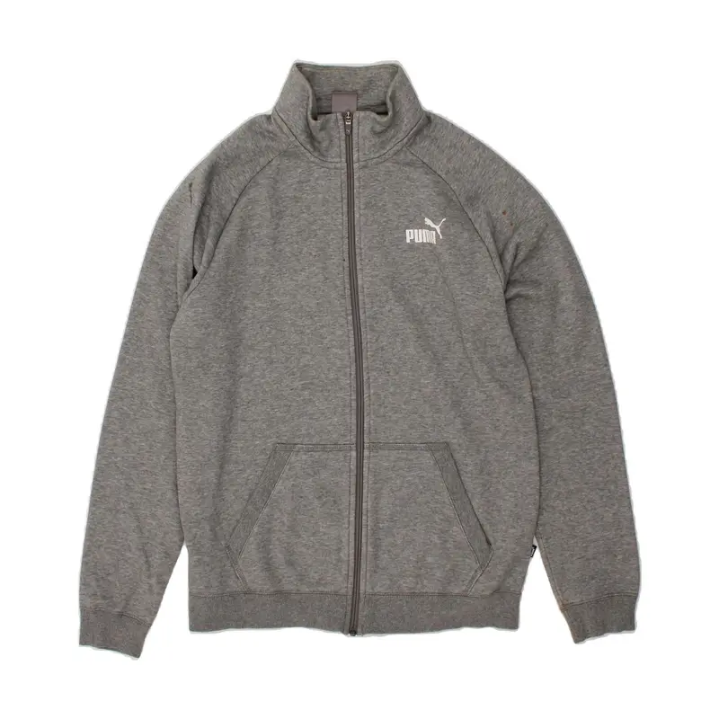 Pre-Owned Vintage PUMA Mens Tracksuit Top Jacket Medium Grey Cotton 1