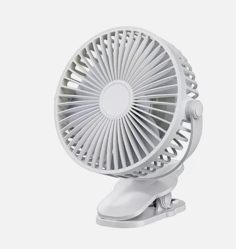 USB Rechargeable 3 Speeds Mini Cooling Fan Clip On Desk Baby Stroller Portable 4