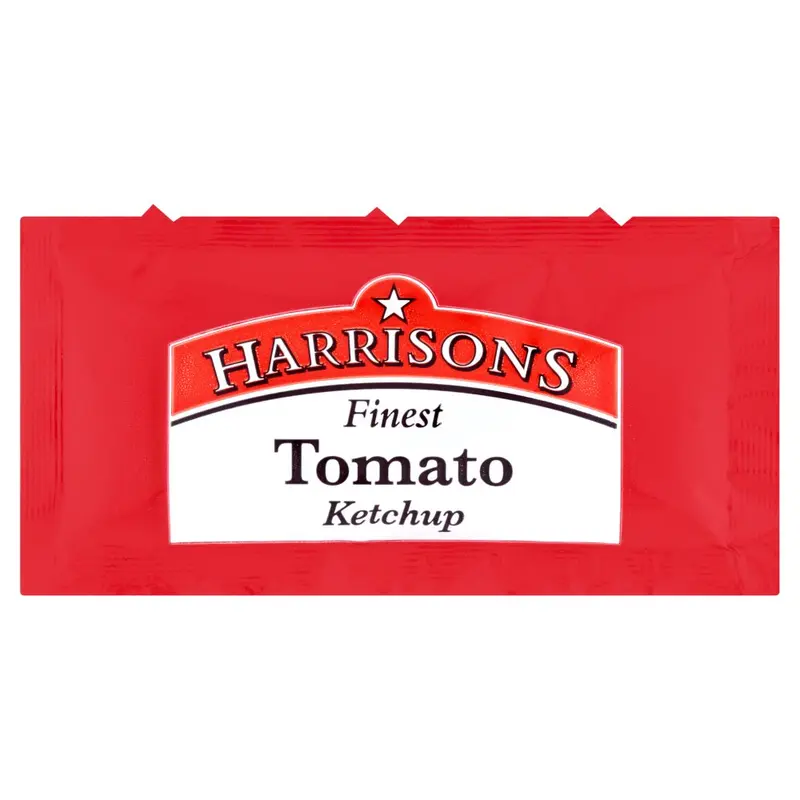 Harrisons Finest Tomato Ketchup Sachets 200 x 10g (Pack of 1) 1