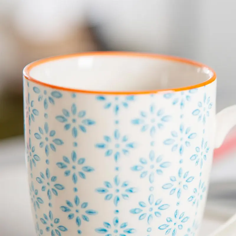 Nicola Spring Nicola Spring Hand-Printed Mug - 330ml 5