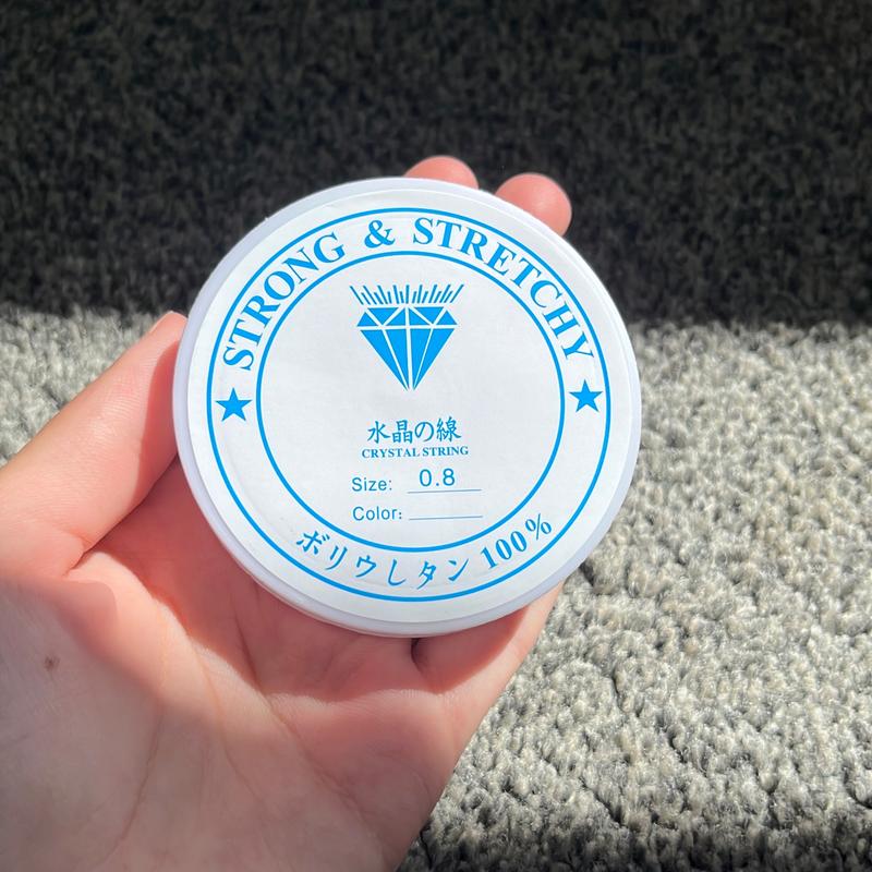 0.8 Clear string. 3