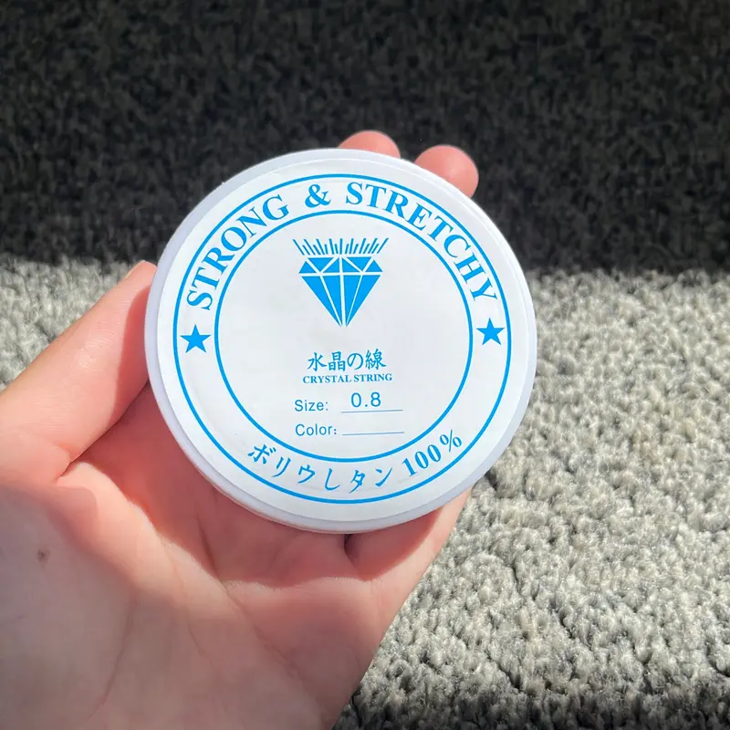 0.8 Clear string. 3