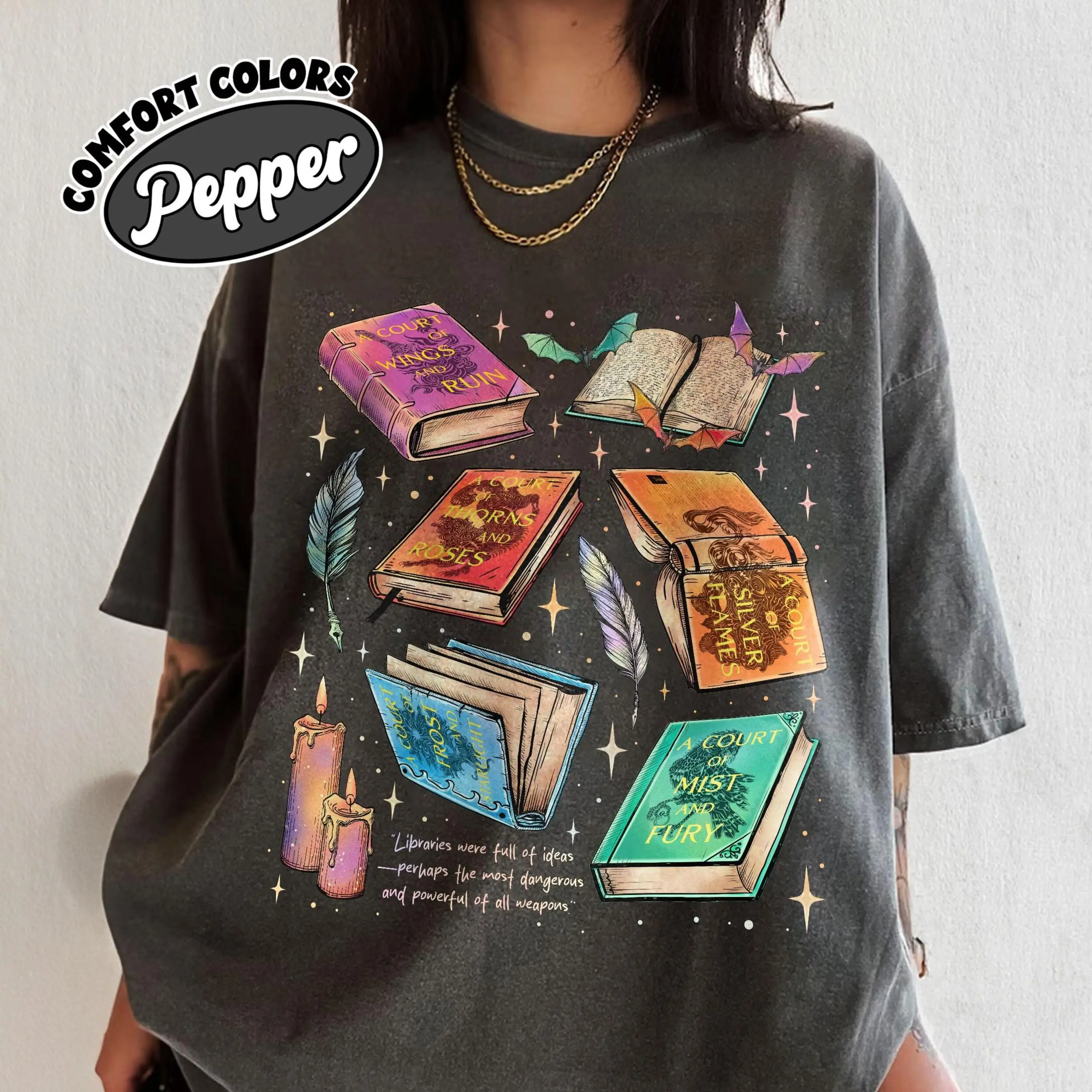 Fan Of ACOTAR Series Graphic Art Shirt, The Bat Boys Shirt, Velaris Book Lover T Shirt, SJM Inspired Tee, Gift For Bookish