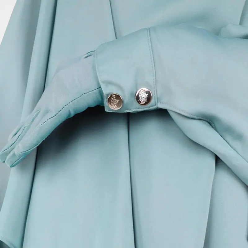 Bisht Abaya with Snap Buttons - More Colours - Womens Prayer Dress Zipper Pockets Wudu Friendly Abaya 48 to 64 Modest Fashion Women’s Islamic Clothing 6