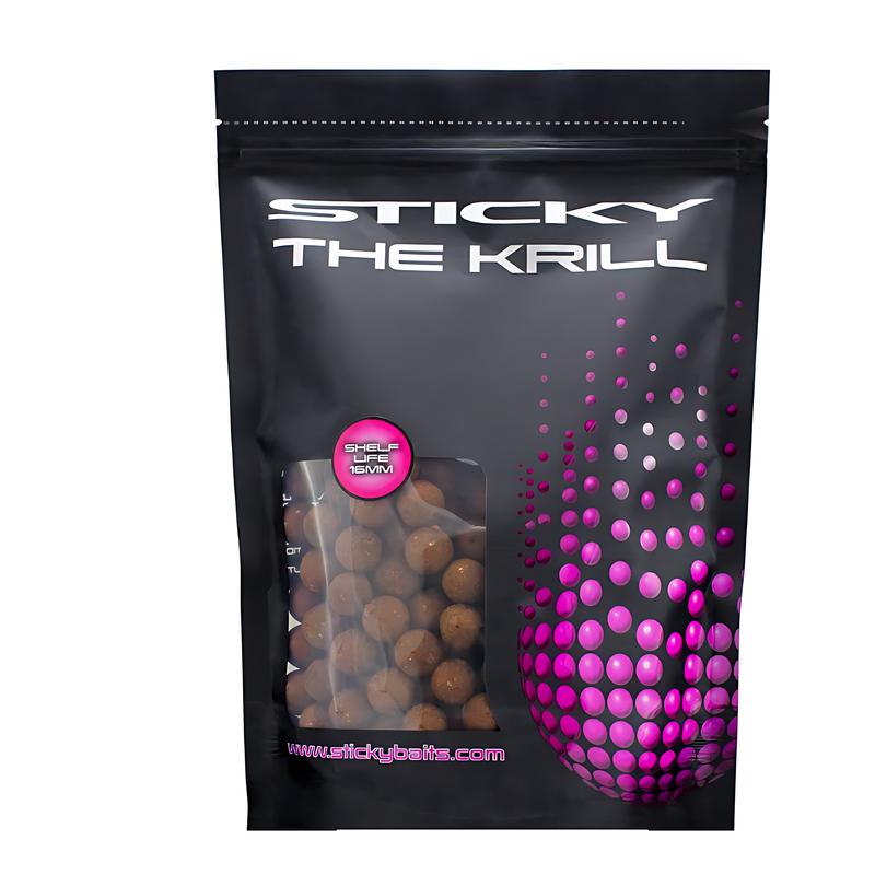 Sticky The Krill Shelf Life Boilies 5kg - Premium Carp Fishing Bait 12mm 16mm 20mm sticky baits 0