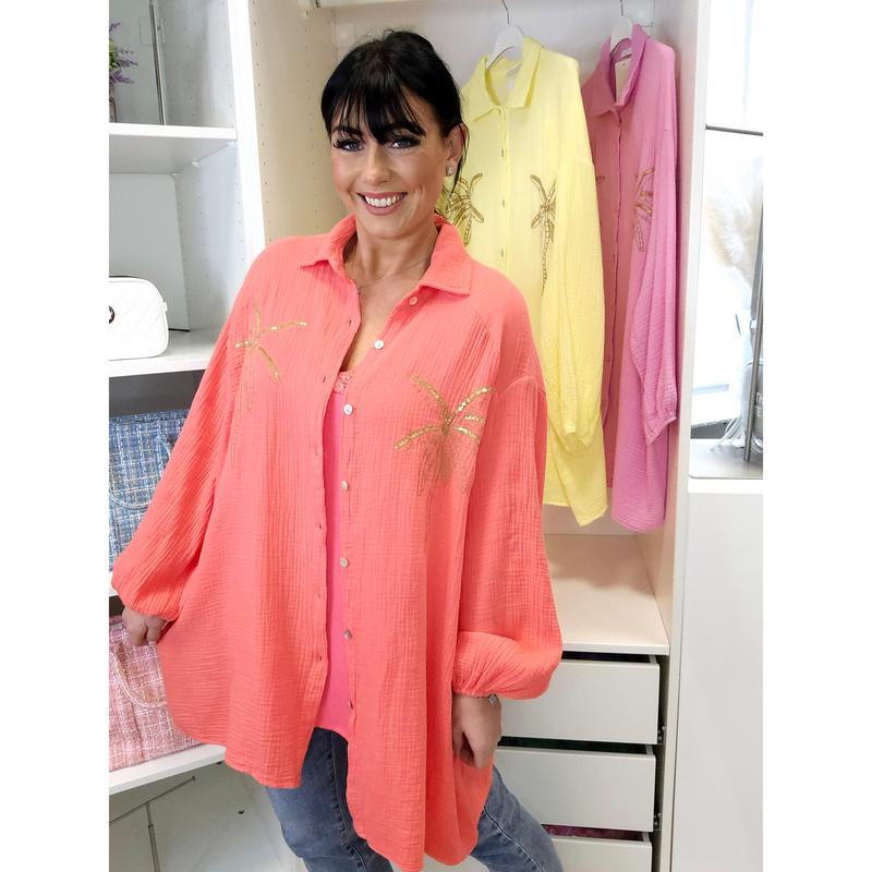 Palm Shirt Oversized (choose your Colour) 3