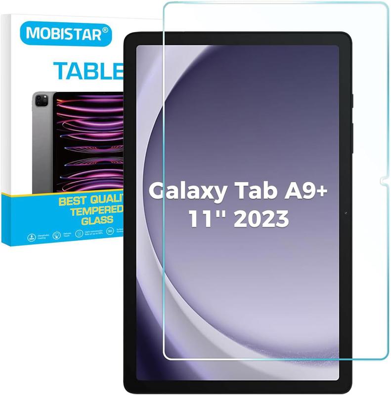 1-Pack Screen Protector for Samsung Galaxy Tab A9 Plus / A9+ 11 inch 2023 Tablet (SM-X210/X215/X216/X218) 9H Tempered Glass Film Ultra Clear, Anti Scratch Tab A9+ Accessories Computer Installation Smooth Protection Cover Protective Accessories Computer 0