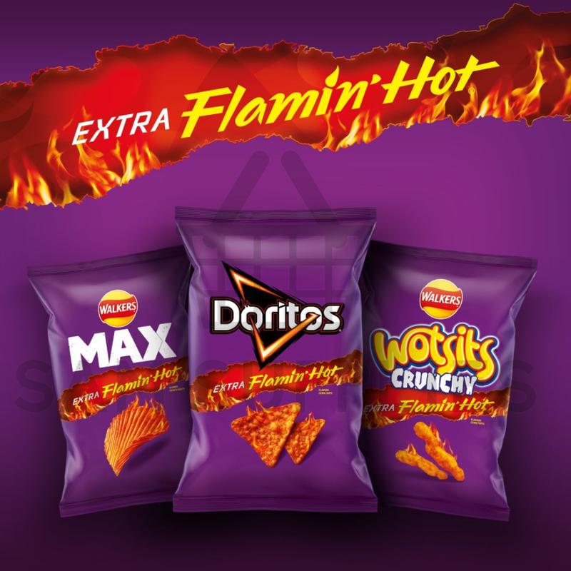 New Doritos Dinamita Extra Flamin Hot Crisps 5 Or 20 Pack Puffed Snack 8