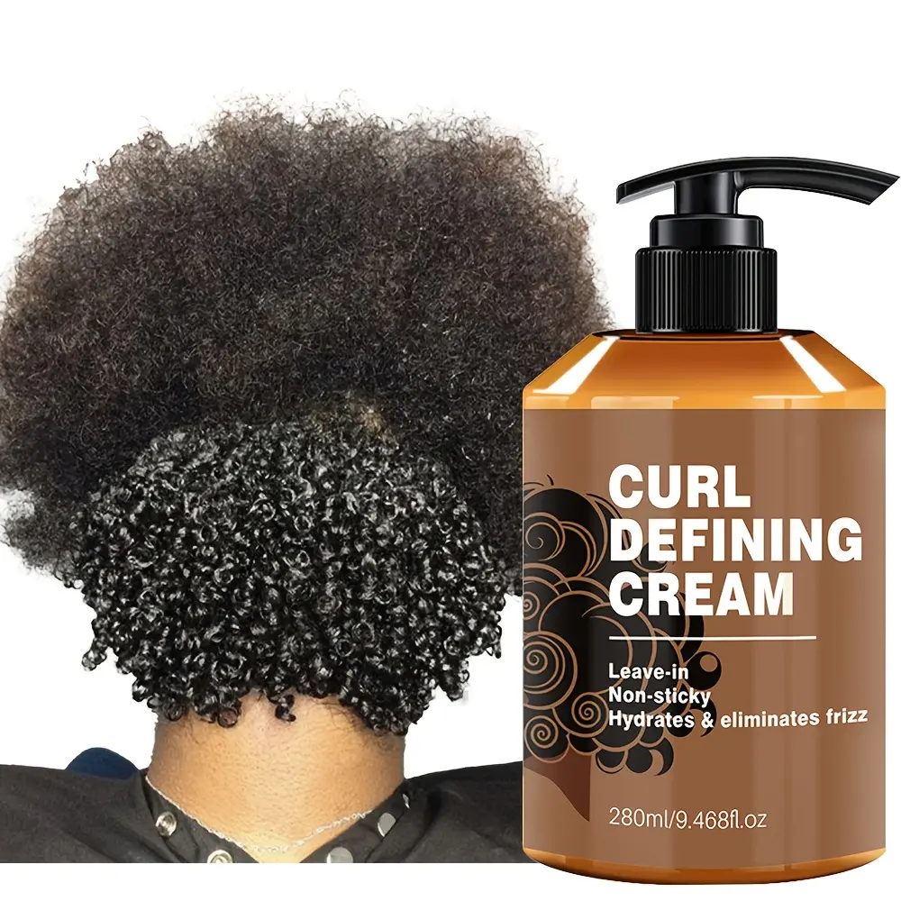 RAZZAQ MART SHOP [Curl Defining] Adult Curl Defining Cream | 1 Bottle, 9.47oz | Argan Oil | Moisturizing, Long-Lasting Hold, Frizz Control, Non Sticky | Hair Styling | Normal, Wavy, Curly Hair | Sleek Bottle Design