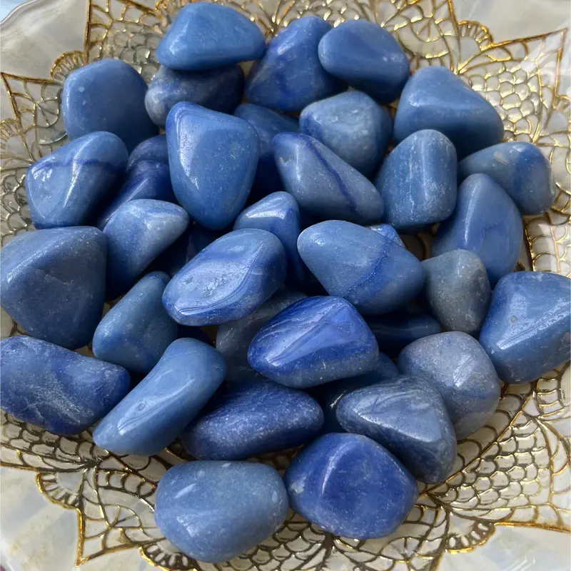 Blue Quartz Tumblestones - Harmony & Communication 1