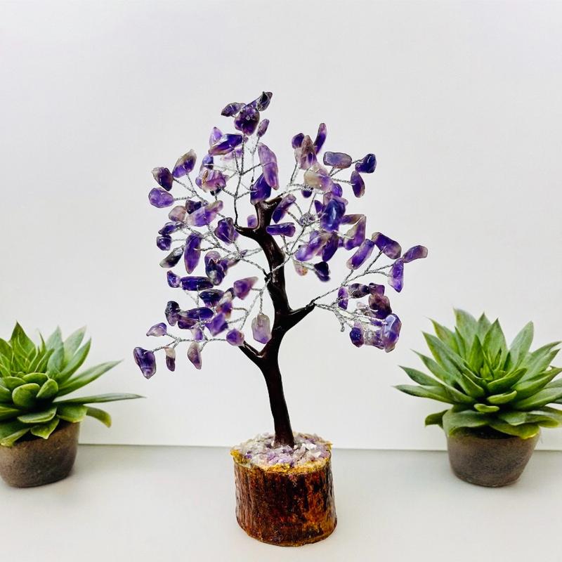 Amethyst crystal tree, handmade crystal bonsai tree of life, amethyst healing crystal , spiritual home decor 2