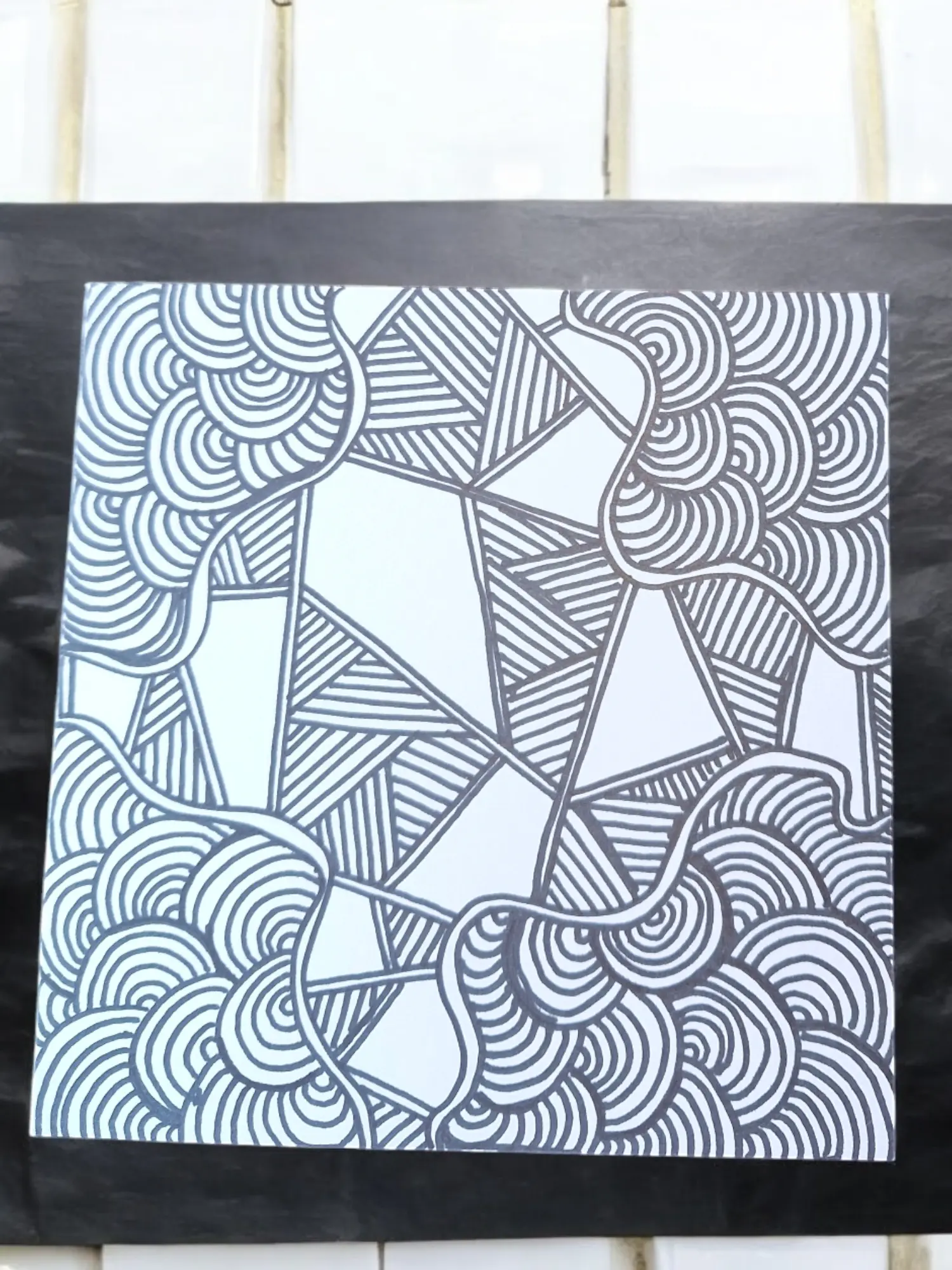 Mindful Art Greetings Card - Doodle Artwork