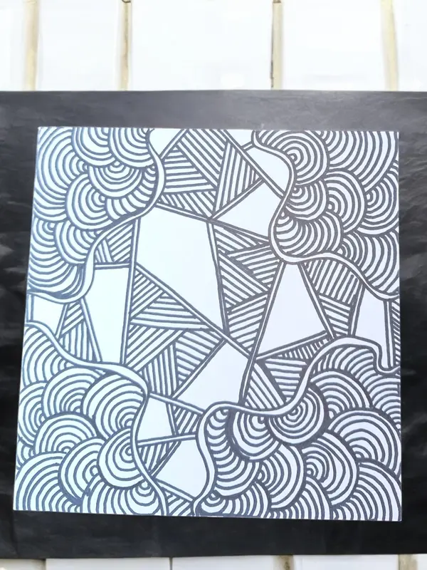 Mindful Art Greetings Card - Doodle Artwork 0