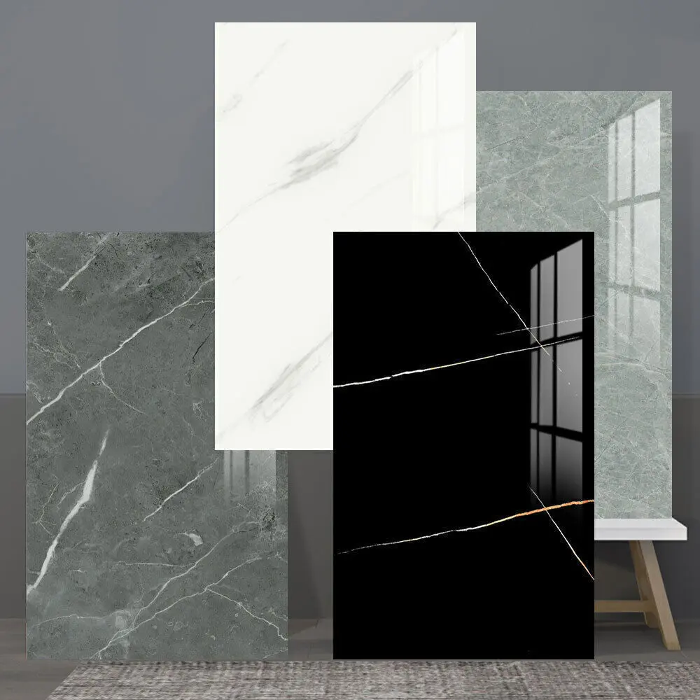 Grey Marble Peel & Stick Wall Tiles - Instant Upgrade Bathroom Kitchen Backsplash | Waterproof Self-Adhesive Vinyl Decals | 60x30cm (10 Pack) Removable Home Decor for Renters, Moisture-Proof Easy to Clean Multicolor gray wallpaper & wall trim stickers