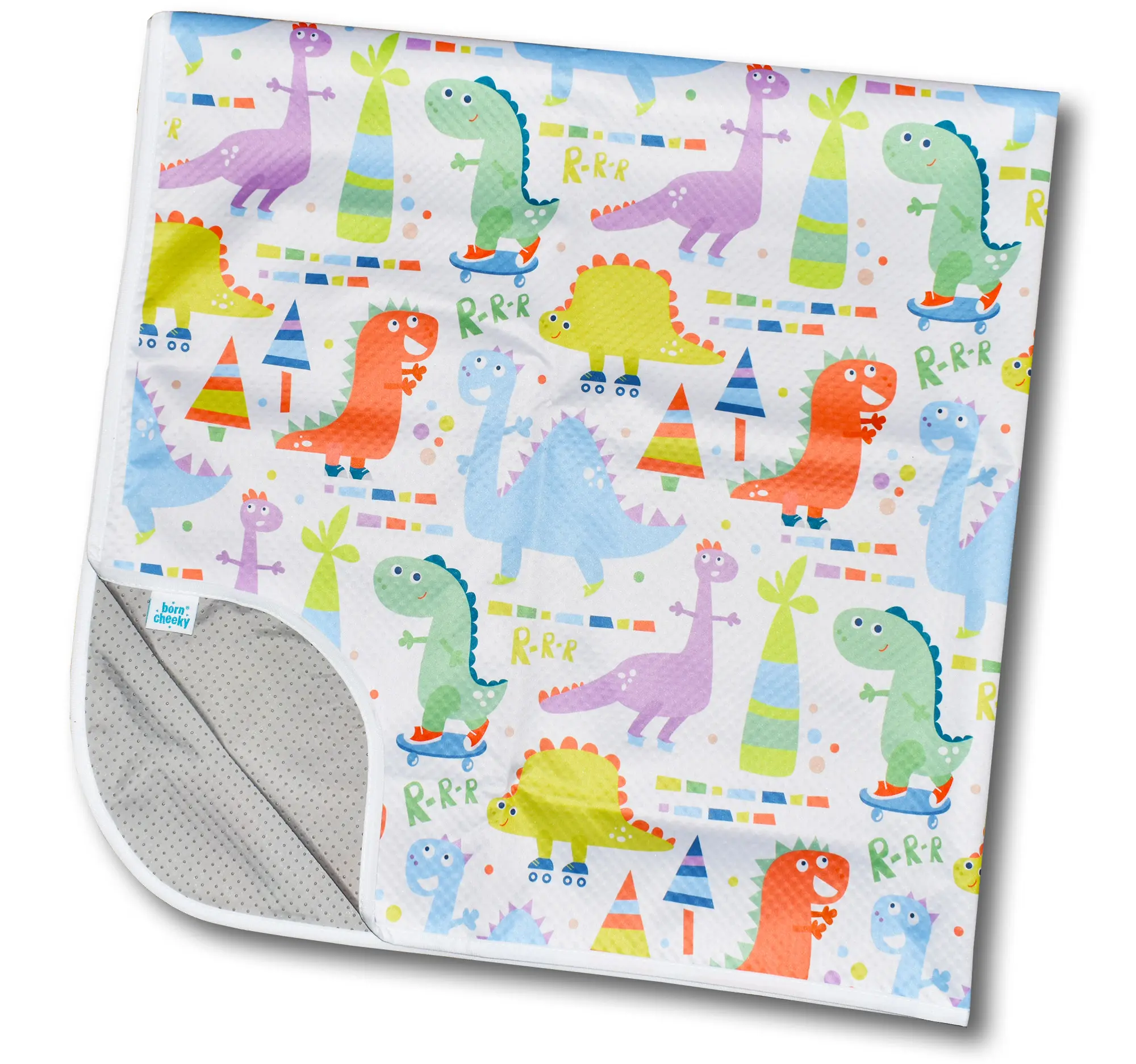 Born Cheeky Dinosaur Splash Mat for Under Highchair Large 51” Non Slip Waterproof Washable Splat Mat for Baby Toddler High Chair Weaning, Messy Arts Crafts & Play Sessions Easy Clean Visit the Born Cheeky Store