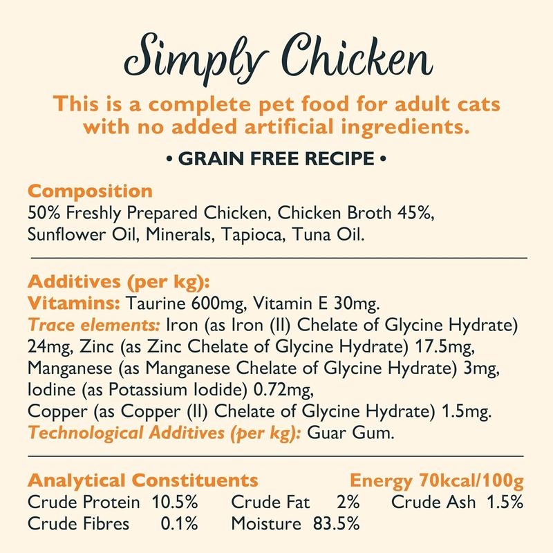 Lily's Kitchen Shredded Fillets Multipack - Grain Free Natural Adult Wet Cat Food - Chicken, Chicken & Mussels, Chicken & Ham, Tuna & Salmon (16 Tins x 70 g) 6