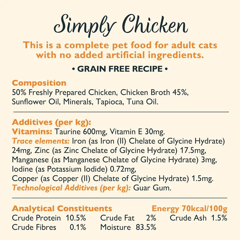 Lily's Kitchen Shredded Fillets Multipack - Grain Free Natural Adult Wet Cat Food - Chicken, Chicken & Mussels, Chicken & Ham, Tuna & Salmon (16 Tins x 70 g) 6