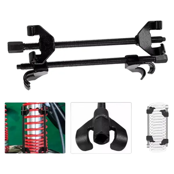 Pair of Coil Spring Compressor Tool Shock Absorbers Remover Installer 380mm Auto mechanics,Car enthusiasts,Repair shops