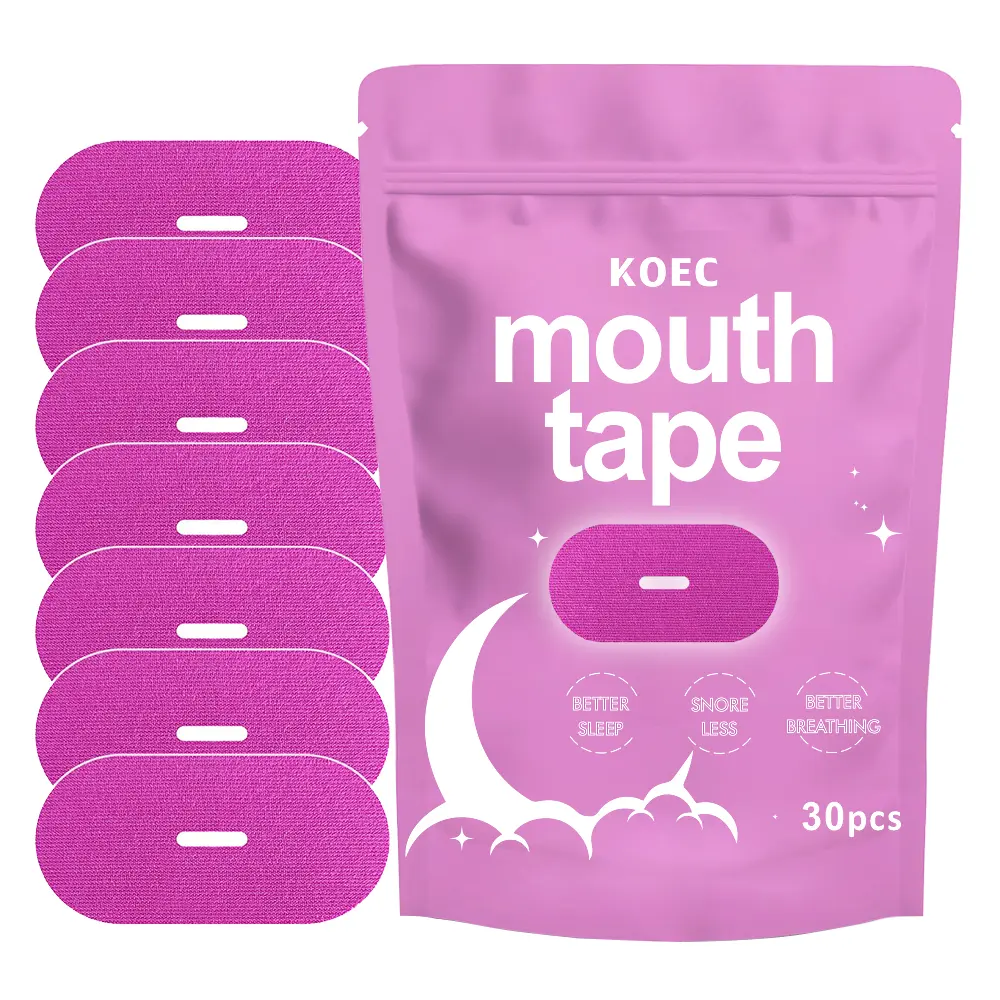 Mouth Tape, for sleep one month supply, mouth tape, pink, gentle, adhesion, 30 Strips, sports accessories
