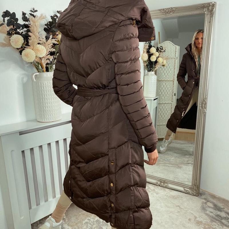 Women's Penelope Longline Coat with Belt, Padded for Comfort - Womenswear, Jackets 5