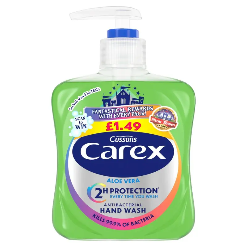 Carex Aloe Vera Antibacterial Hand Wash 250ml x 6 3