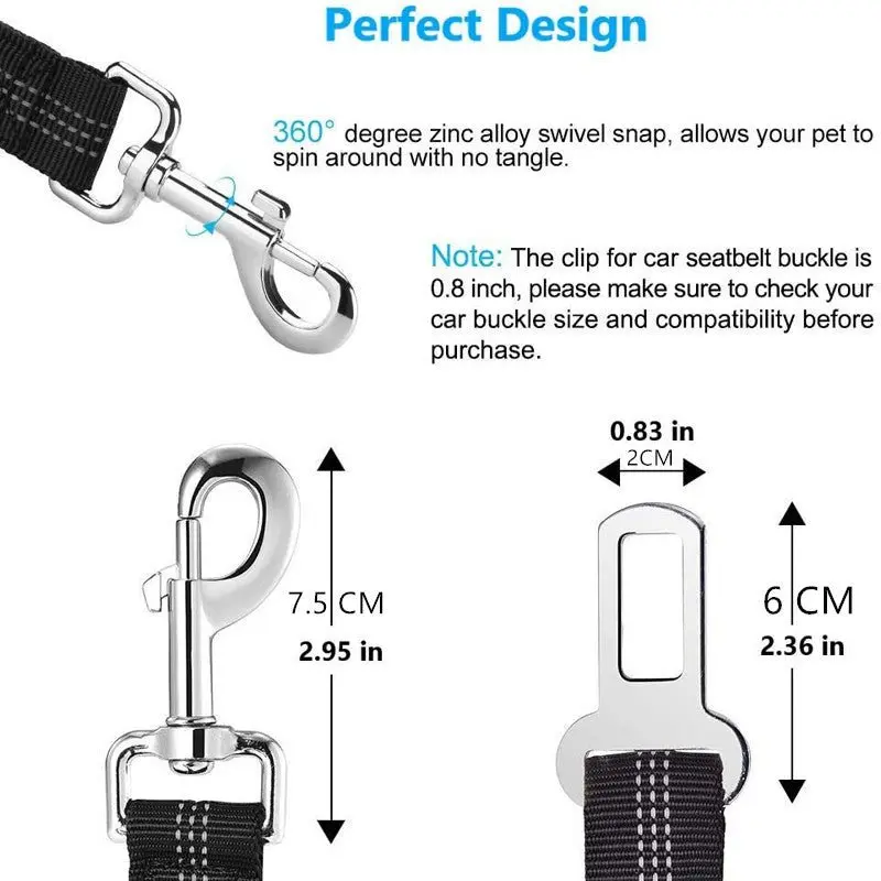 Seatbelt Car Safety Lead for Pets, Car Pet Leash, Dog Car Seat Belt, Car Seat Belt for Dogs 6