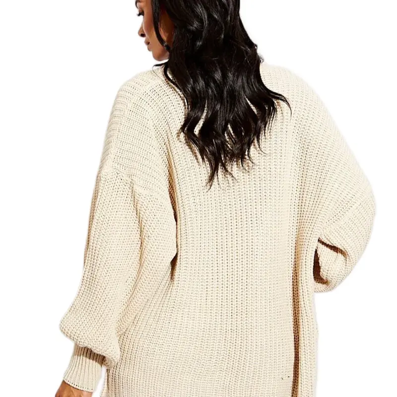 Women's Short Balloon Sleeve Knit Cardigan - Comfortable and Stylish - Womenswear, Knitwear Knitted Ladies 7