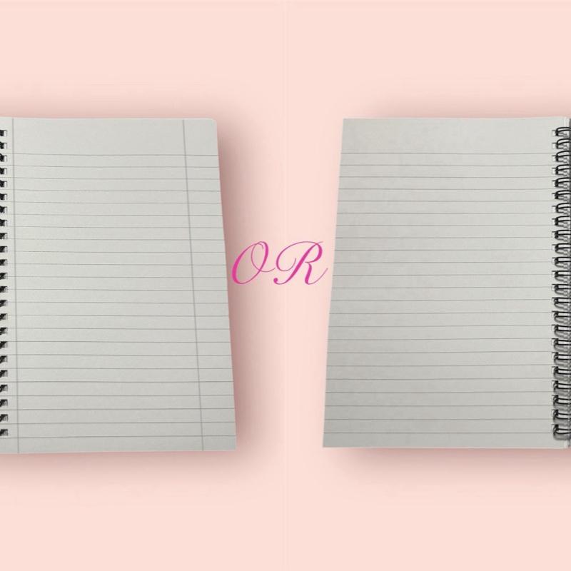 Georgia Notebook (Cherry Drop) In Sizes A4/A5, Hardback/Fully Laminated 4