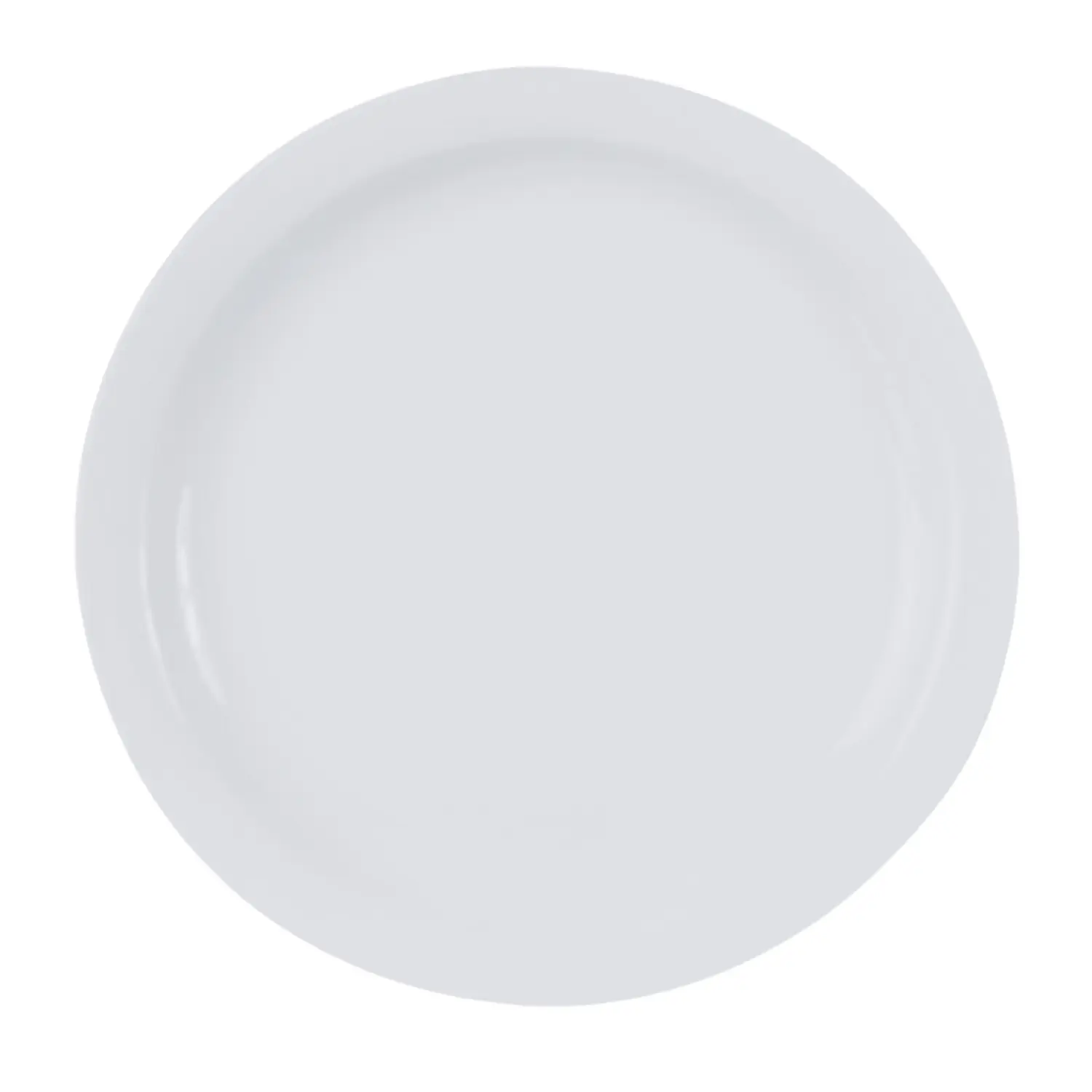 21cm White Fully Vitrified Porcelain Narrow Rim Food Salad Serving Plate Dish