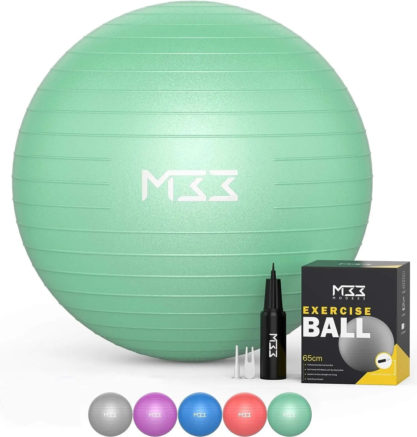 Yoga Ball 65cm Pregnancy Pilates Exercise Gym Birthing Anti Burst Swiss Core