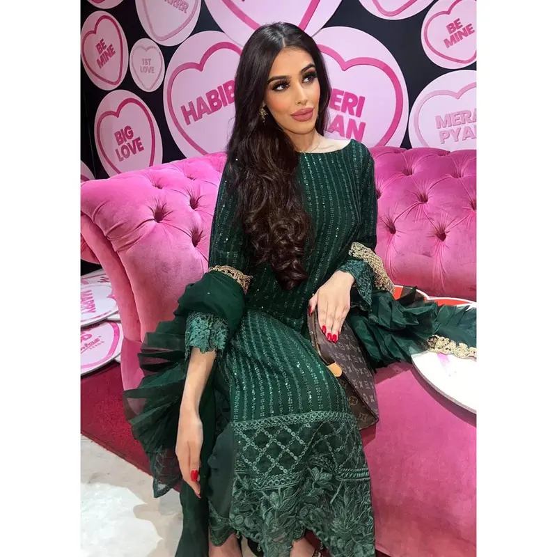 UMR901 Rixos - Green Memsaab Formal Chiffon Suit 0
