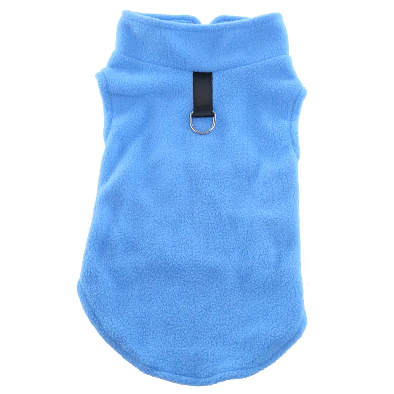 dog cat pet fleece coat jacket dog costume warm outdoor jumper harness, puppy vest small medium size dogclothes 5