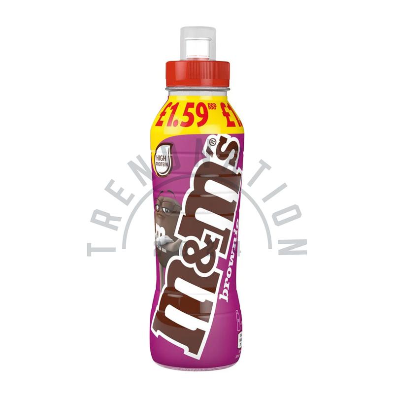 M&M's Chocolate Brownie Milkshake Drink 8 Pack | 8 x 350ml Bottles | Milk Shake Beverage 4