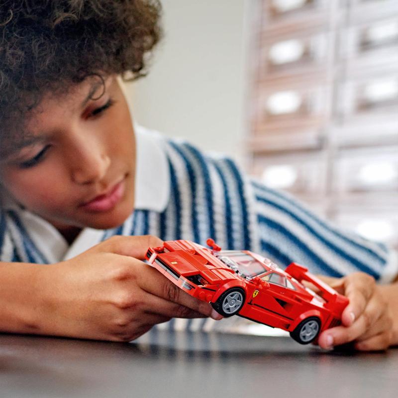 LEGO Speed Champions Ferrari F40 Supercar Buildable Vehicle, Toy Model Car for 9 Plus Year Old Boys and Girls, with Driver Minifigure, Kids' Bedroom Decoration, Gift Idea 76934 5