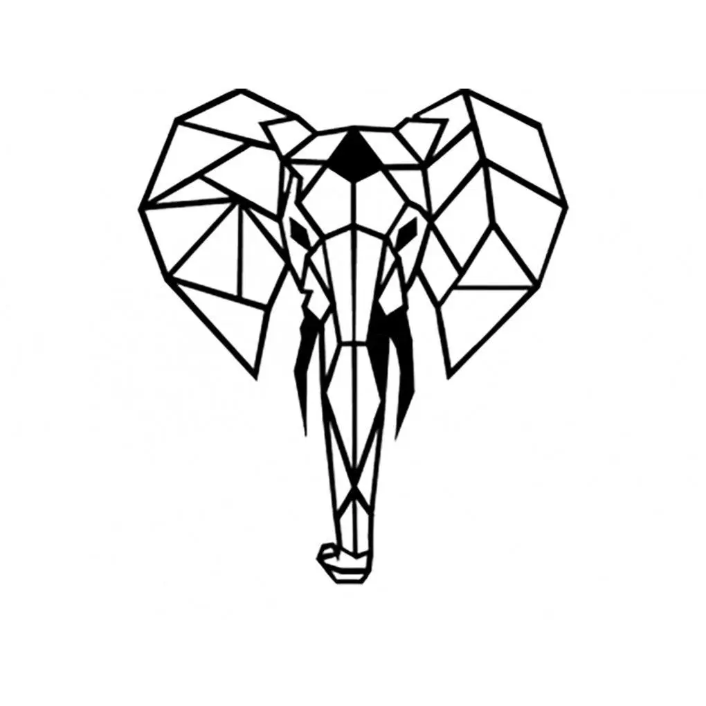 Elephant Metal Wall Art Decor
