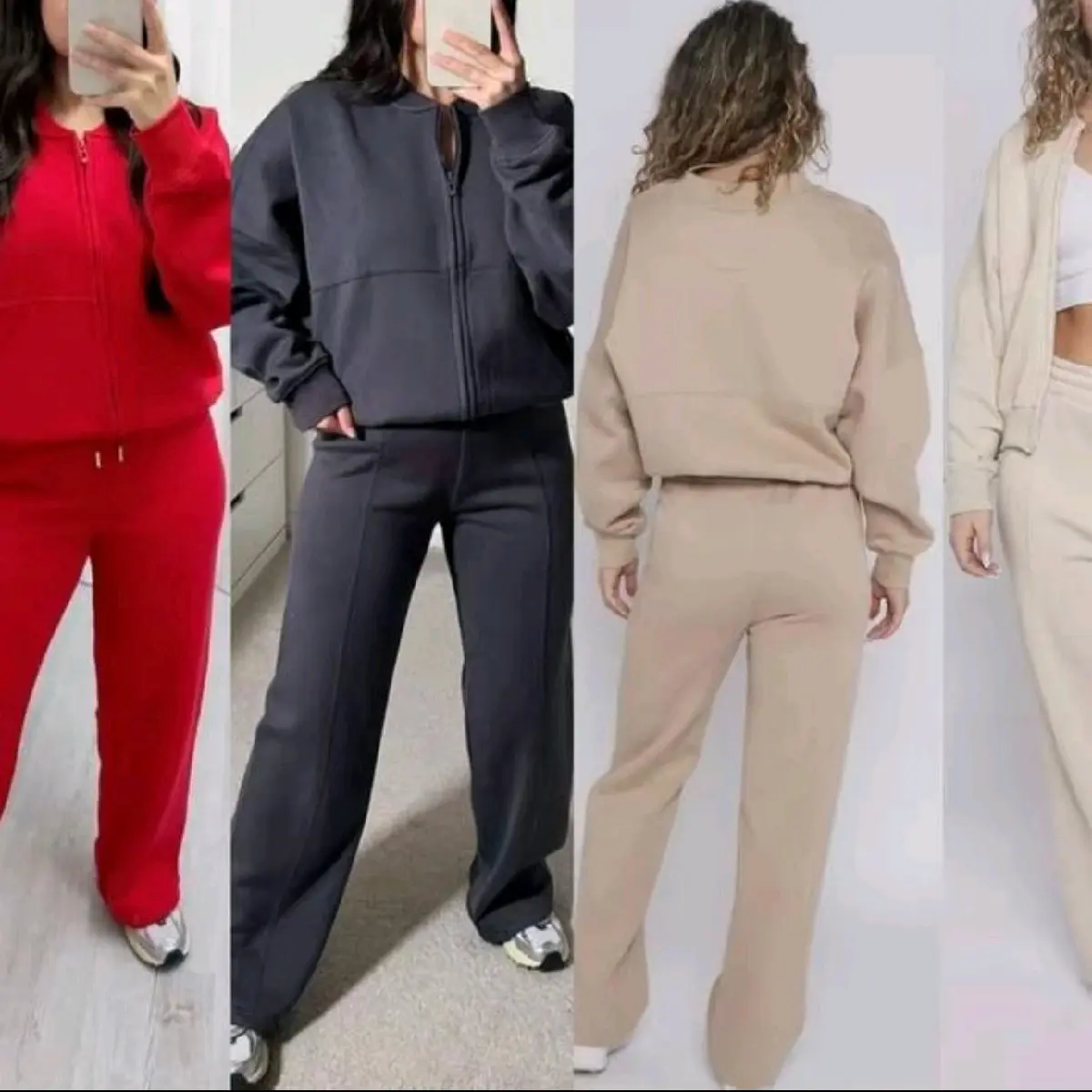 Ladies Womens Bomber Oversize Baggy 2 piece Lounge Wear Casual Set Ladies Suit Tracksuit Comfort