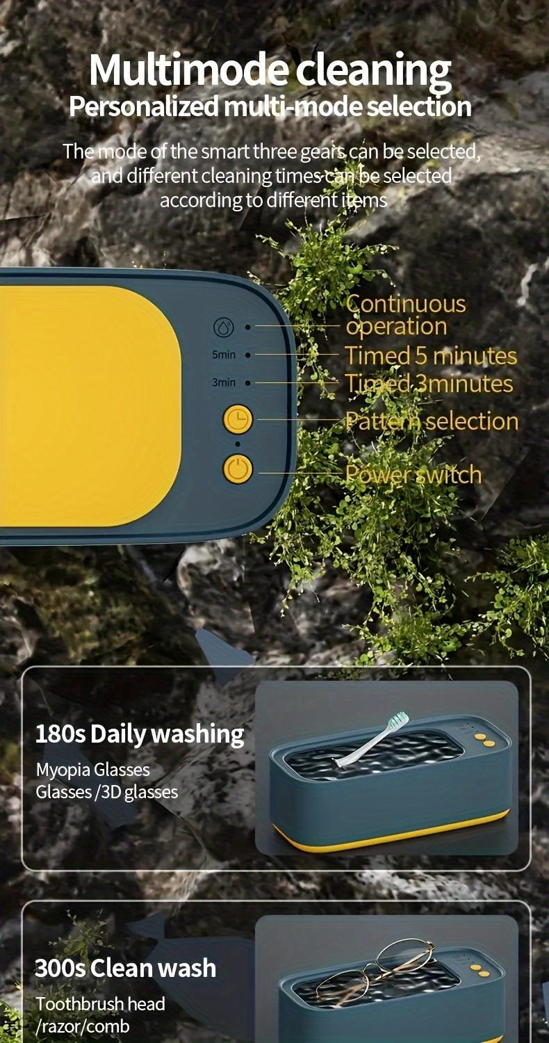 Product Introduction of Versatile Cleaning Wizard - Ultra-Portable, 360° Deep Clean, Rechargeable & USB-Powered, High-Frequency Vibration Technology - Effortlessly Revitalizes Jewelry, Glasses, Watches & More 4