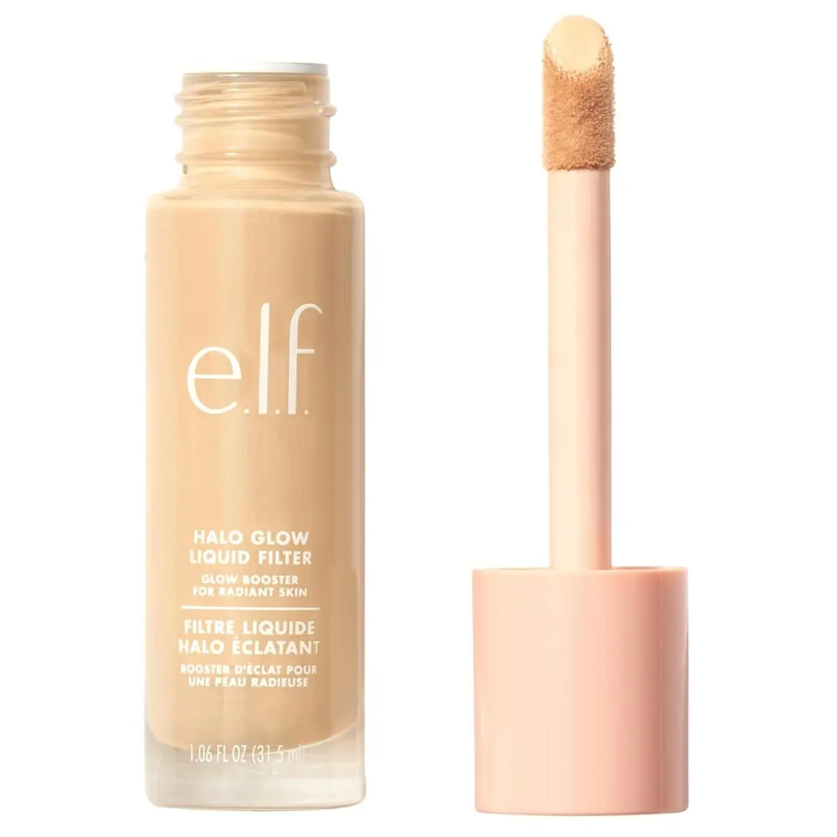 e.l.f. Halo Glow Liquid Filter, Complexion Booster For A Glowing, Soft-Focus Look, Infused With Hyaluronic Acid, Vegan & Cruelty-Free, 0.5 Fair Concealer Flawless