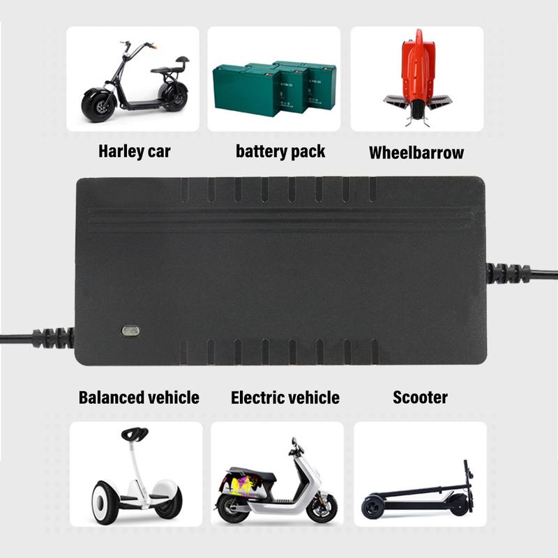 Product Introduction of 48V Charger Li-ion Lithium 54.6V for 13 Series Battery 48Volt /RCA Leto/XLR 7