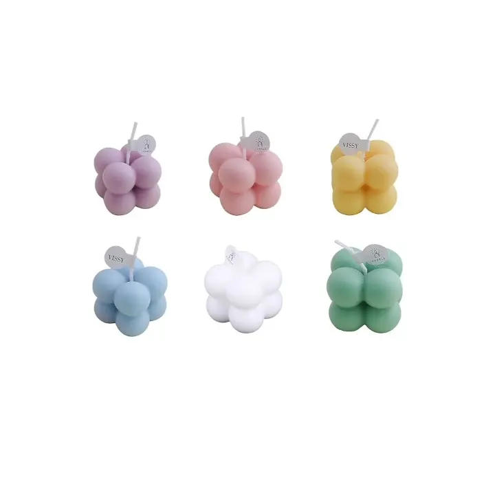 Small Scented Candle Mini Cube Bubble Shaped Candles for Home Bedroom Wedding Festival Party Decoration. #cashwaxmelts #cash #wax #Melts Aroma Gift Pack Deodorant Fragrance Household Ornaments Freshener Perfume 2