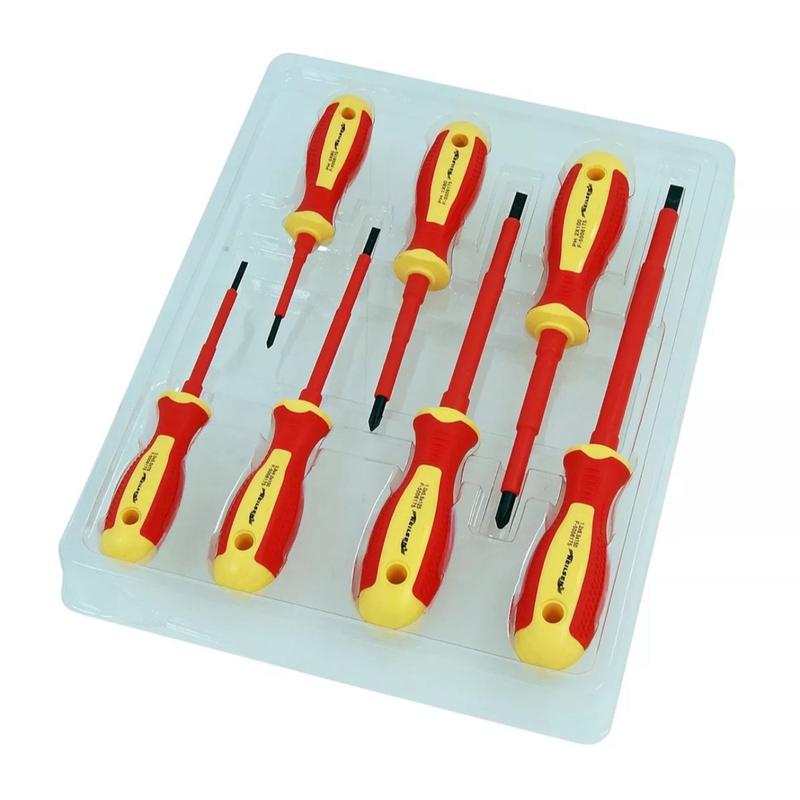 Screwdriver Set - 7 piece Precision VDE Flat Pozi 1000V (Genuine Neilsen CT1774) 0
