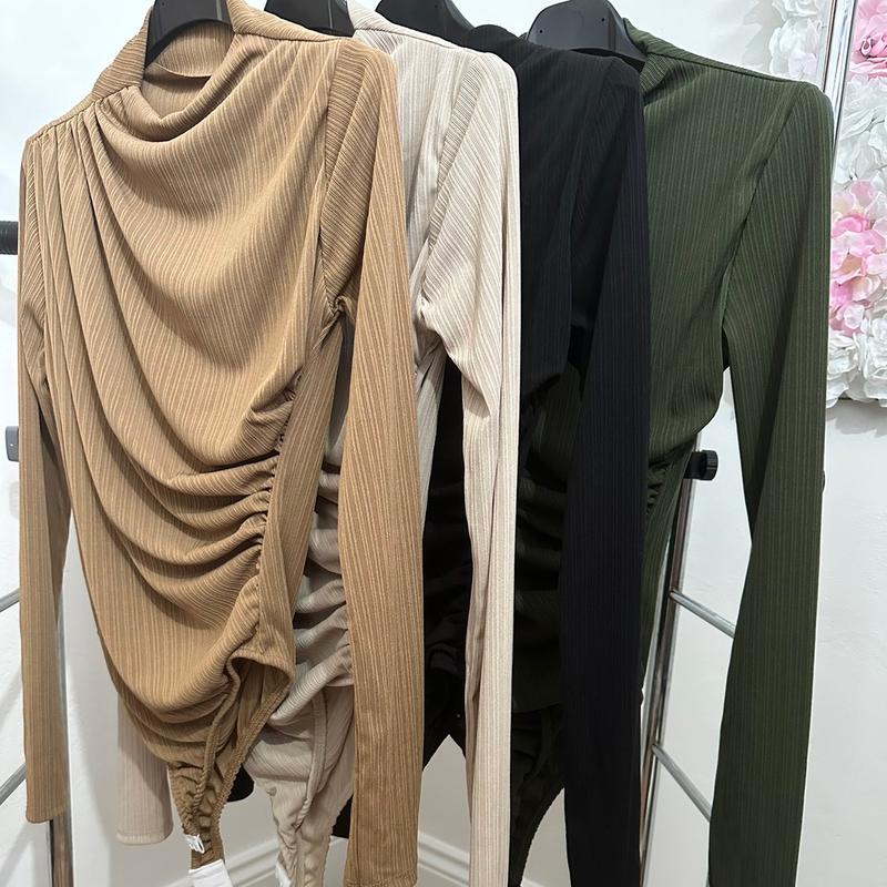 Ruffle body suit 0