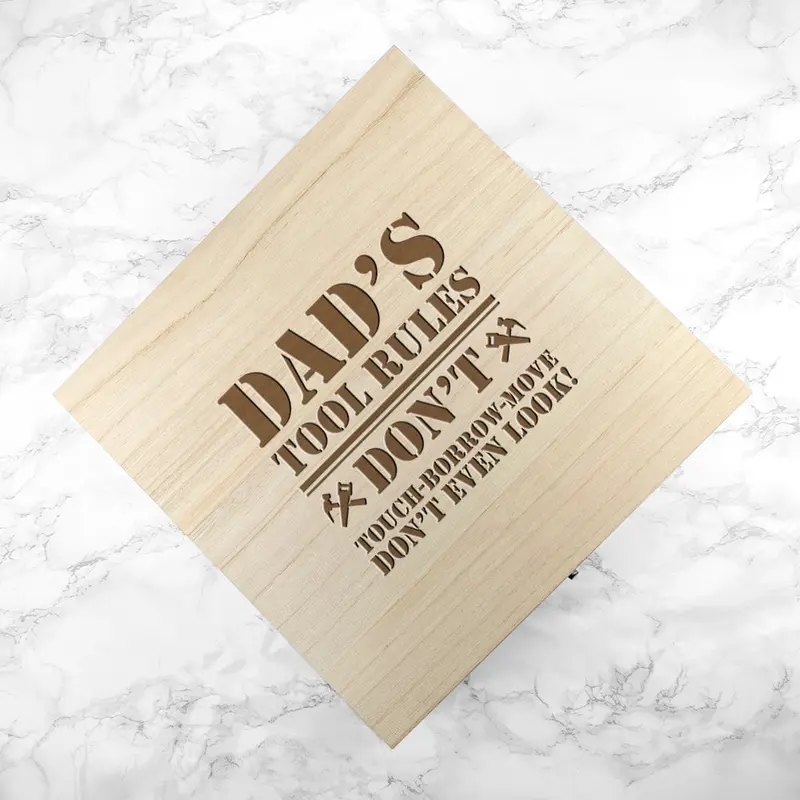 Personalised His Tools His Rules Tool Box 7