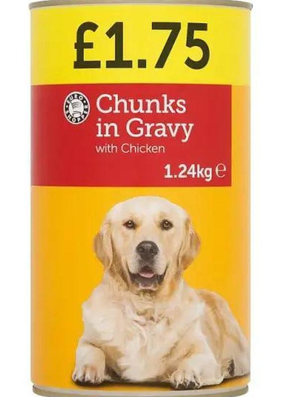 Euro Shopper Chunks in Gravy with Chicken - Pack of 6 - 1.24kg - Rich Gravy - Savory Dog Food 0