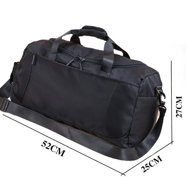 Large Black Sport Gym Tote Duffle Bag for Travel and Work 5
