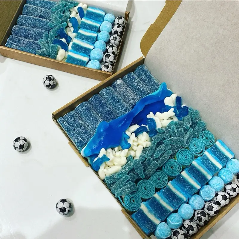 Chelsea inspired sweet box. Chelsea gift. Chelsea sweets. Football gift