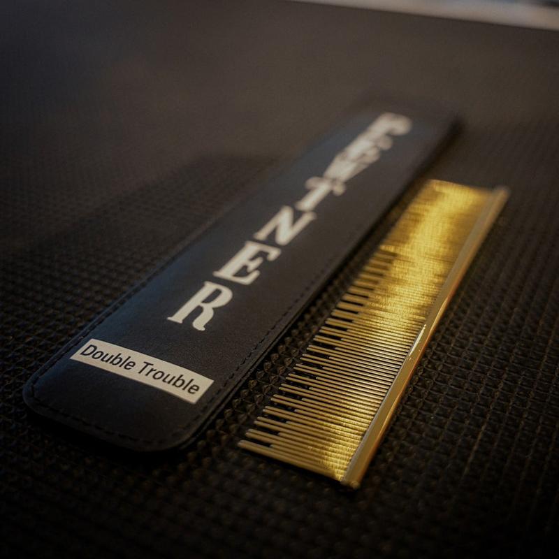 Double Trouble Gold Grooming Comb – Dual-Sided for Precision & Fluffing 0