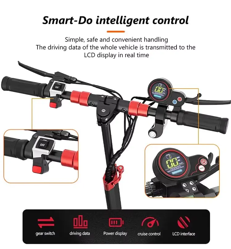 MX-14 Trotinette Electrique 800W 12.8Ah Powerful Off Road High Speed Folding E Electric Scooters for Adult