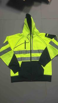 Product Review of Men’s Hi Viz Reflective Tape Hoodie Jumper for High Visibility Workwear - Menswear, Sweaters Pullover, Full zipper small to 5XL Long Sleeve Tops from s**e 0